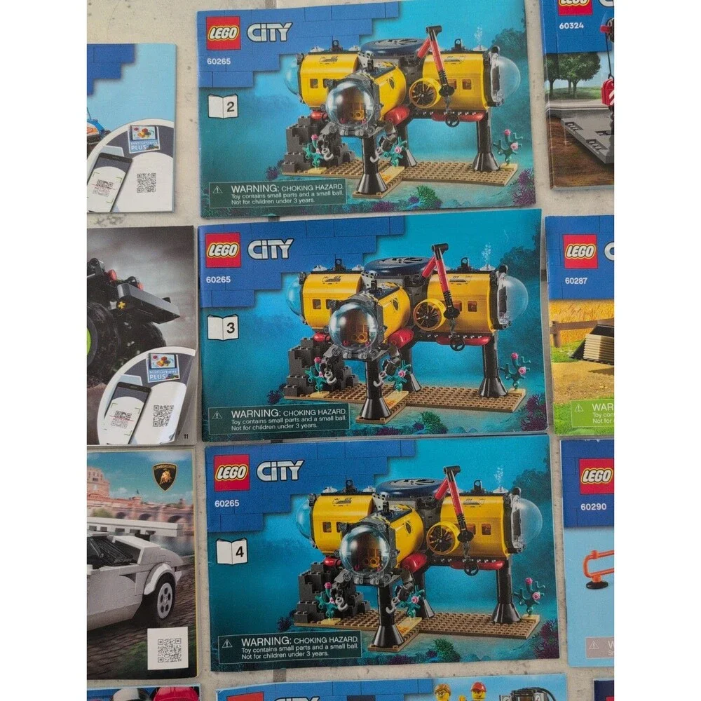 LEGO CITY Instruction Manuals: Lot of 24 Booklets (See Details for Item #s)